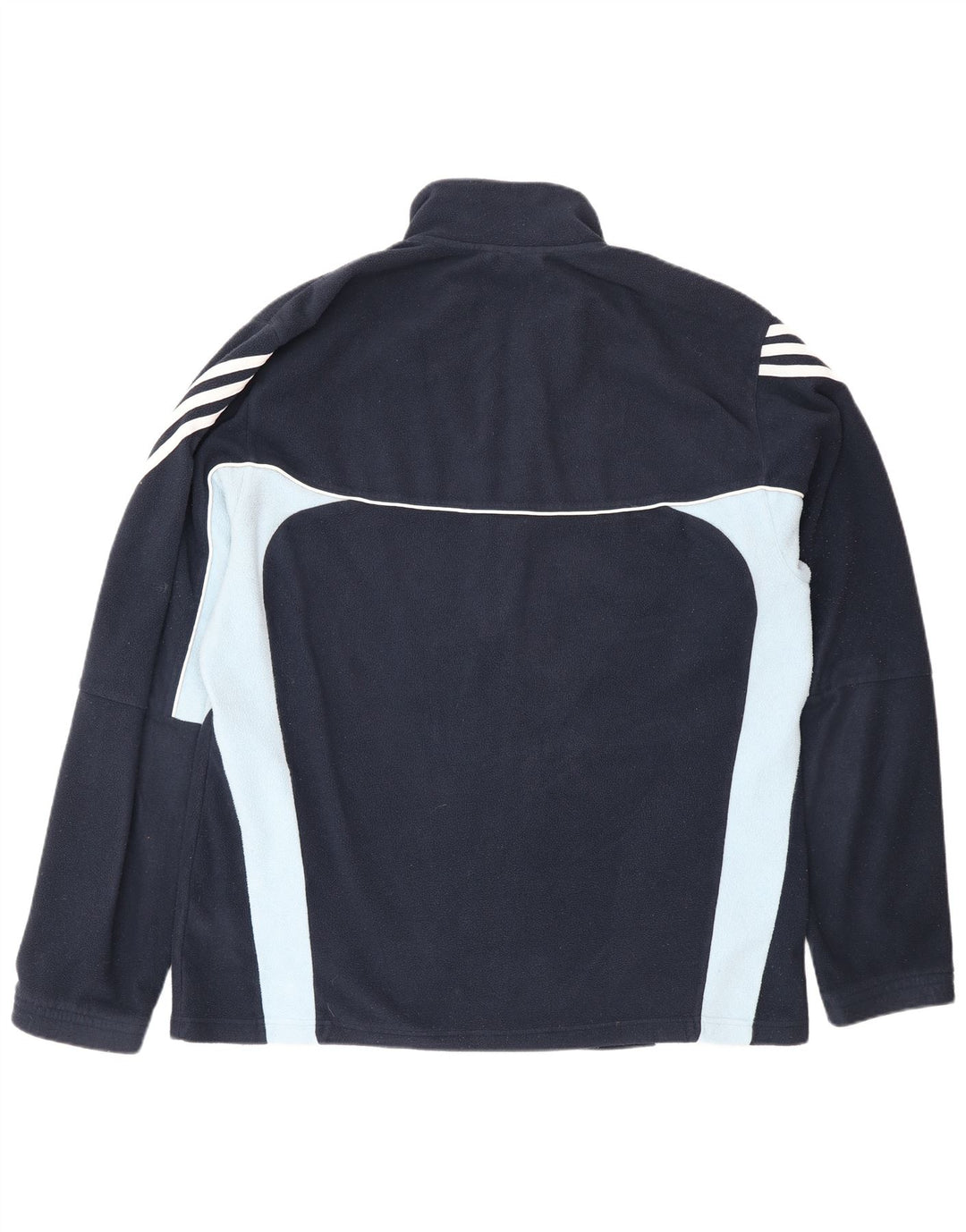 Giacca in pile Adidas Climawarm da uomo XL in poliestere color block blu navy