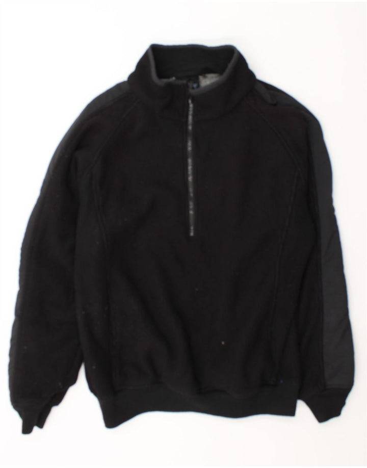 Maglione in pile da uomo Dickies con zip e collo XL poliestere nero