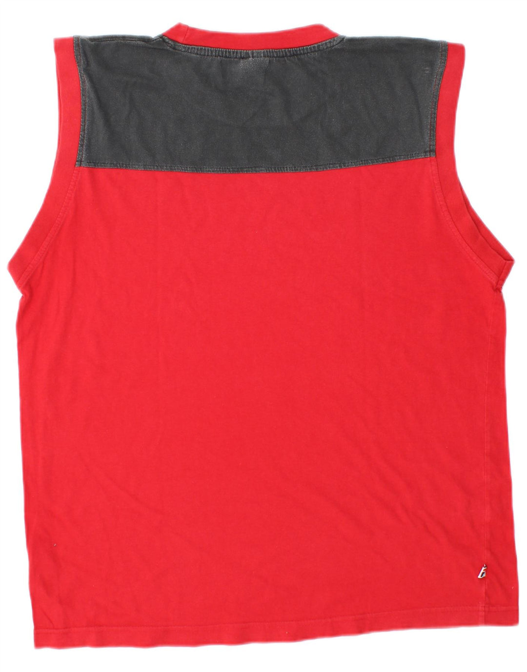 Canotta da uomo FILA XL rossa in cotone color block sportivo