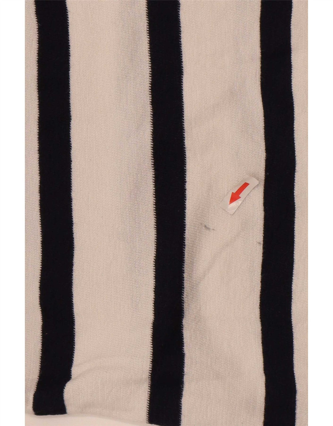 Marks & Spencer Top da donna a maniche lunghe UK 12 Cotone a righe bianche medie