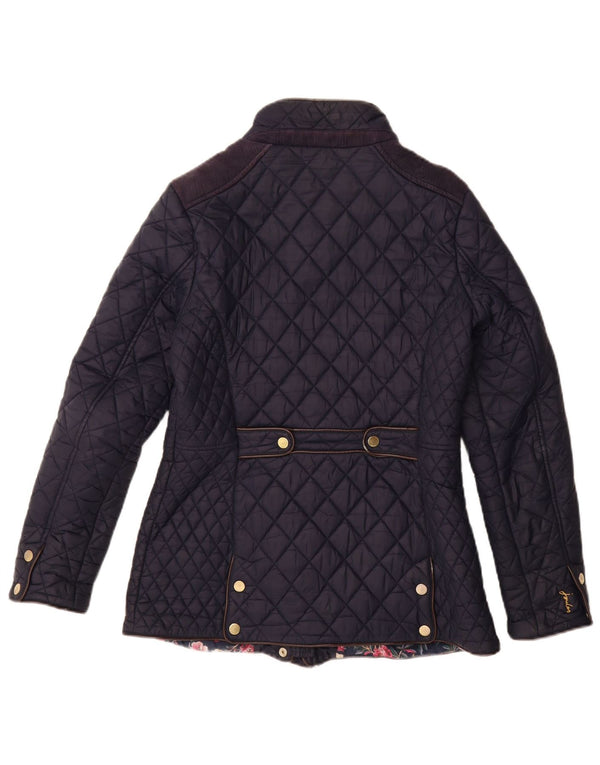 Giacca trapuntata da donna JOULES UK 10 Small Blu Navy in poliammide