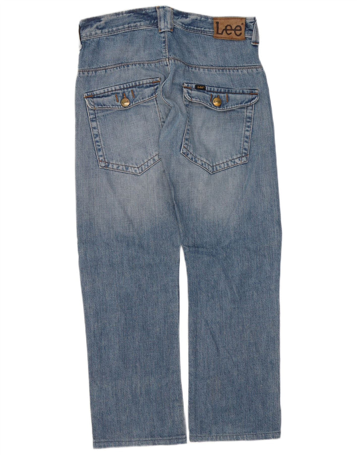 Jeans dritti da uomo Lee Dillon Patch W30 L29 cotone blu