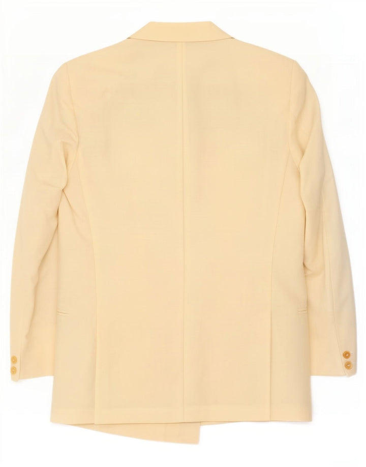 Giacca blazer doppiopetto vintage da uomo UK 38 giallo medio