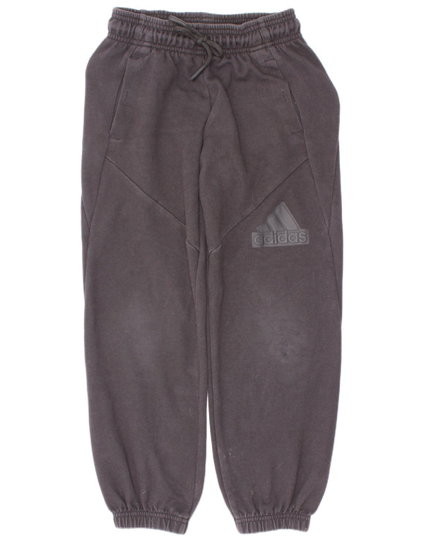 Pantaloni da tuta con grafica Adidas da ragazzo, pantaloni da jogging, 7-8 anni, neri