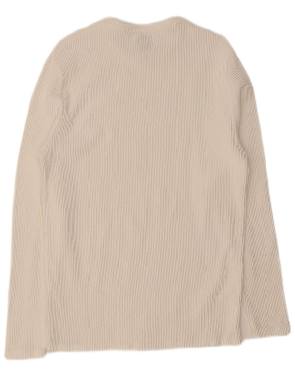 Top Zara da uomo a maniche lunghe grande bianco