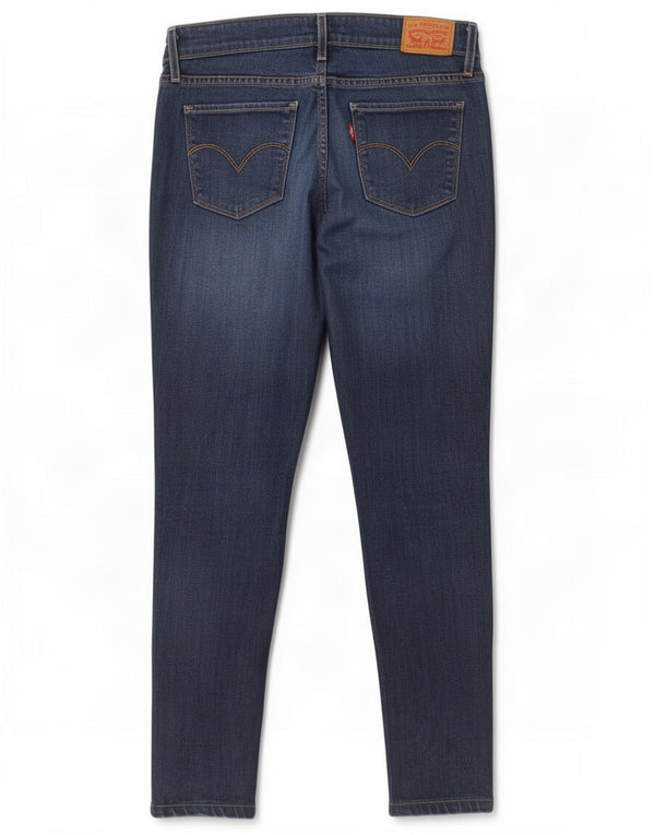 Levi's Jeans skinny 711 da donna W27 L30 Lyocell blu navy