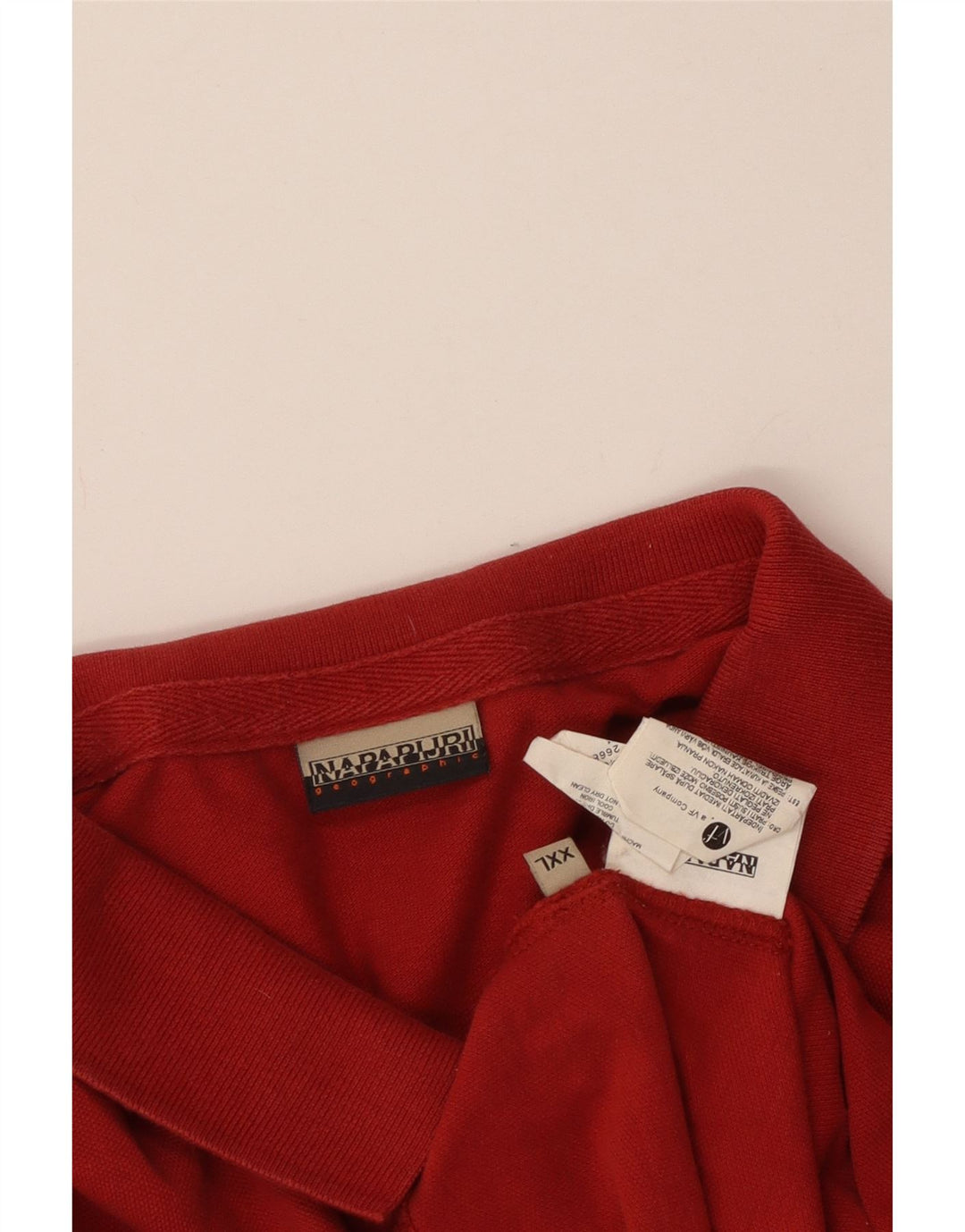 Polo da uomo NAPAPIJRI 2XL in cotone rosso
