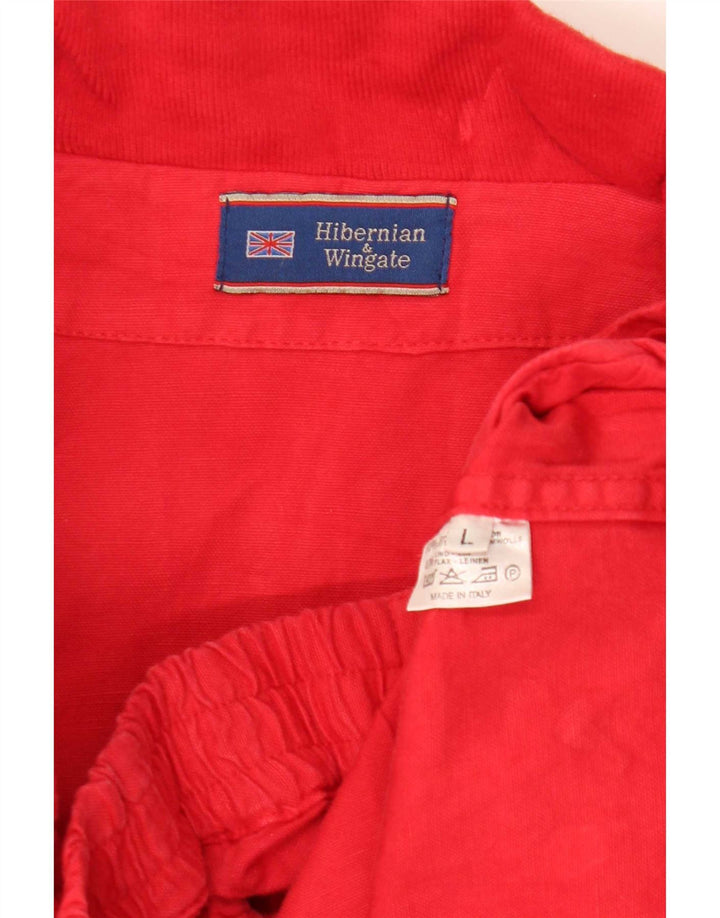 Giubbotto bomber da uomo vintage UK 40 grande cotone rosso
