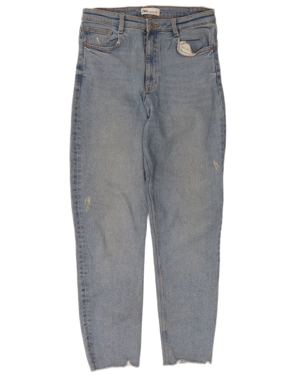 Jeans skinny effetto invecchiato da donna Zara EU 40 medio W30 L27 cotone blu