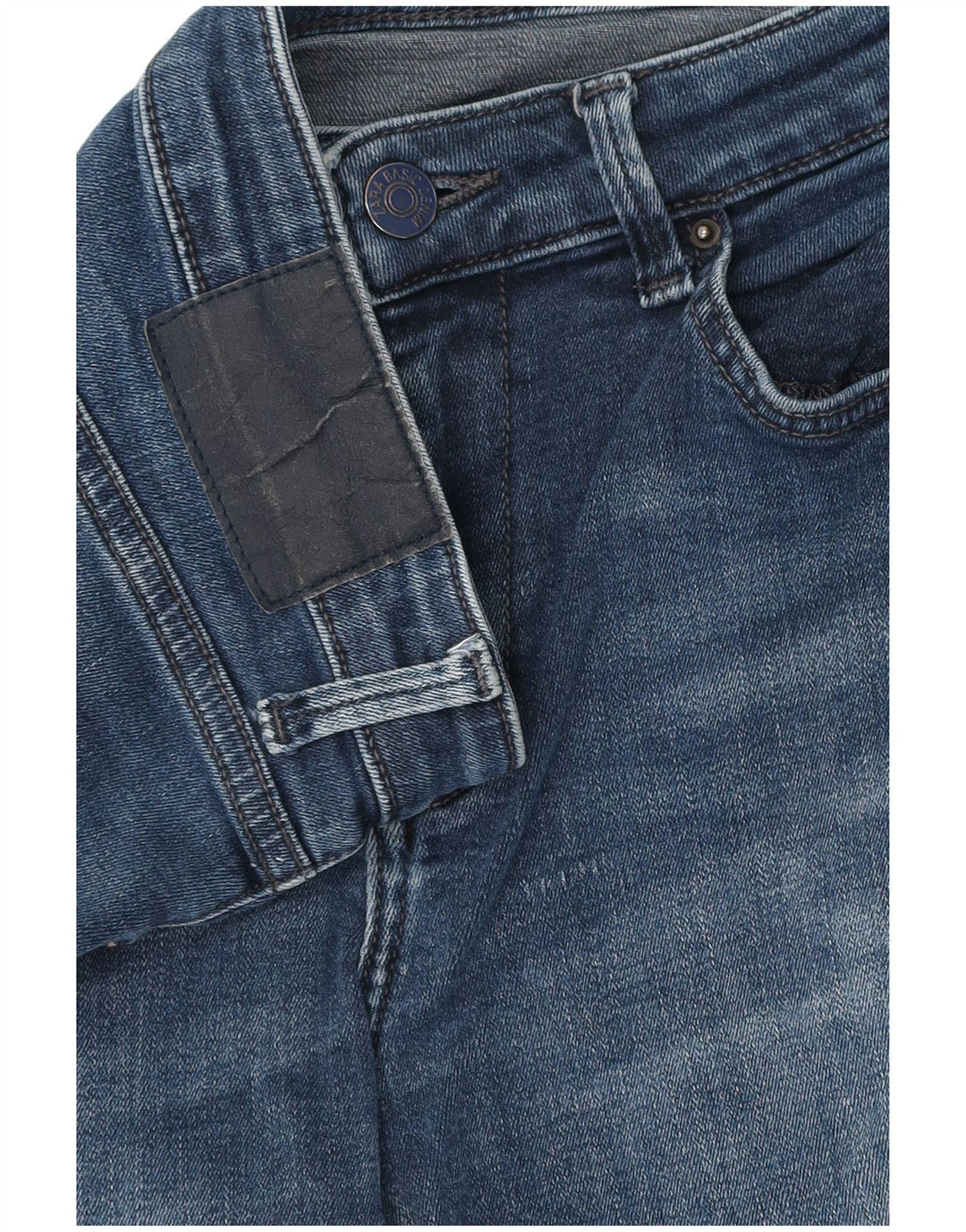 Jeans corti slim da donna Zara W28 L24 Blu navy