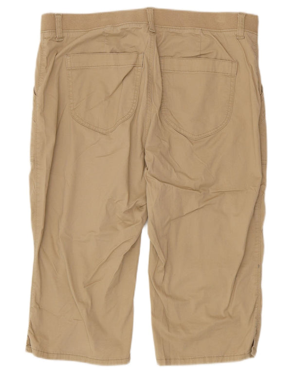 Bermuda Lee da donna a vita media con vestibilità comoda, US 14 XL W34, cotone beige