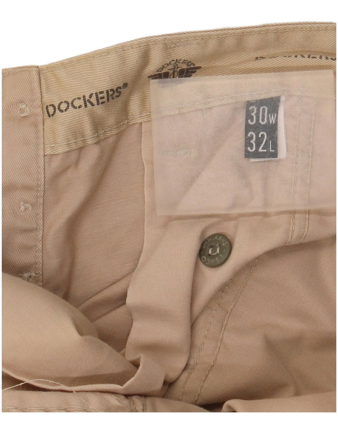 Pantaloni chino dritti da uomo Dockers W30 L28 Beige