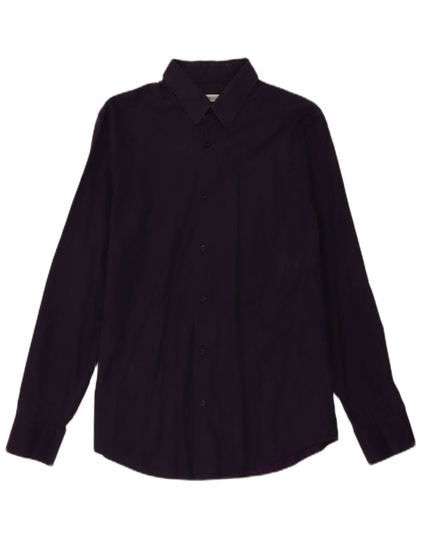 Camicia Trussardi Uomo Taglia 40 Cotone Viola Medio