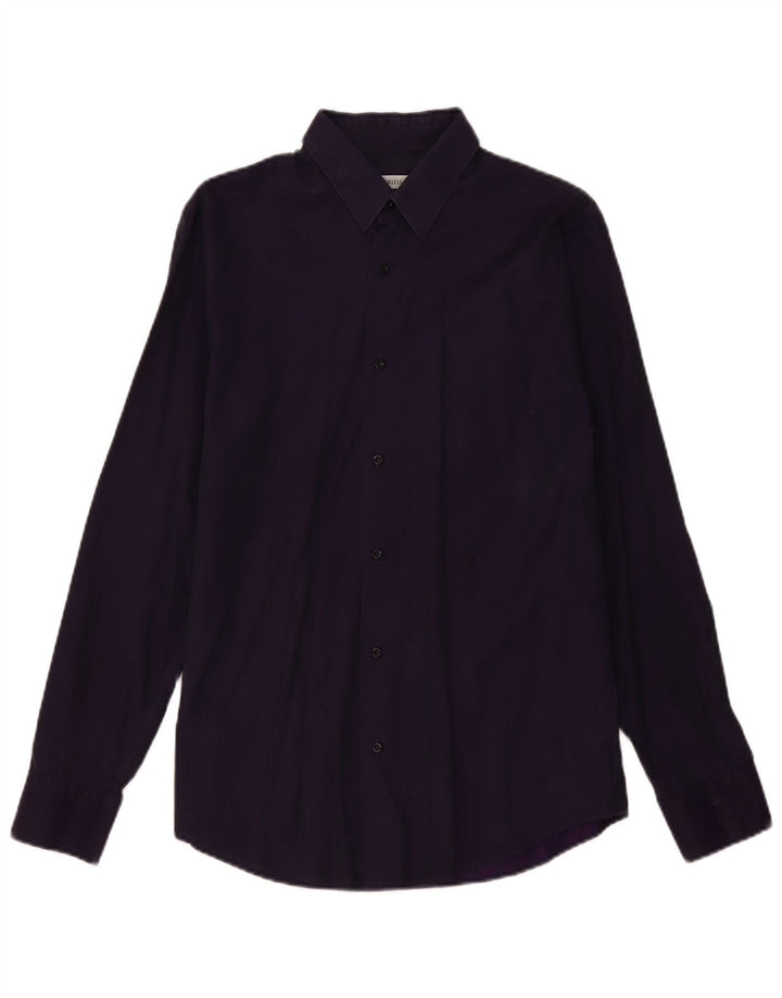 Camicia Trussardi Uomo Taglia 40 Cotone Viola Medio