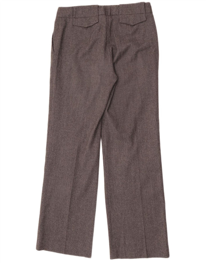 Pantaloni chino dritti da donna Hobbs UK 12 medi W30 L32 lana grigia
