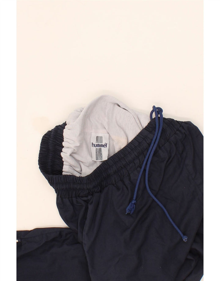 HUMMEL Womens Graphic Tracksuit Trousers Joggers US 6 Medium Navy Blue Vintage Hummel and Second-Hand Hummel from Messina Hembry 
