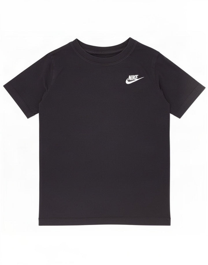 T-shirt da ragazzo Nike Top 10-11 anni cotone medio nero
