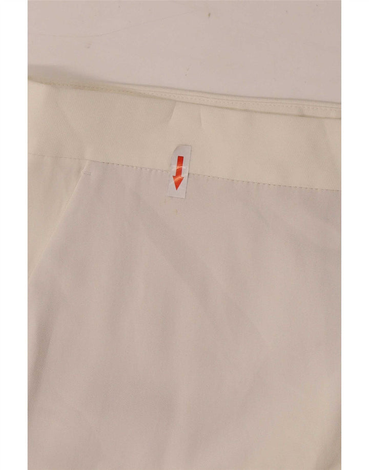 Pantaloni Capri da donna Massimo Dutti EU 42 Large W32 L23 Viscosa bianca