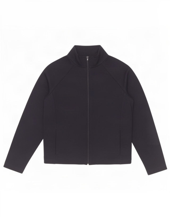 Giacca da ginnastica da donna Marks & Spencer UK 12 cotone blu navy medio