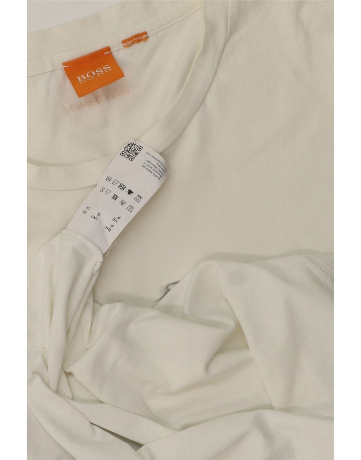 T-shirt grafica da uomo HUGO BOSS Top Small in cotone bianco