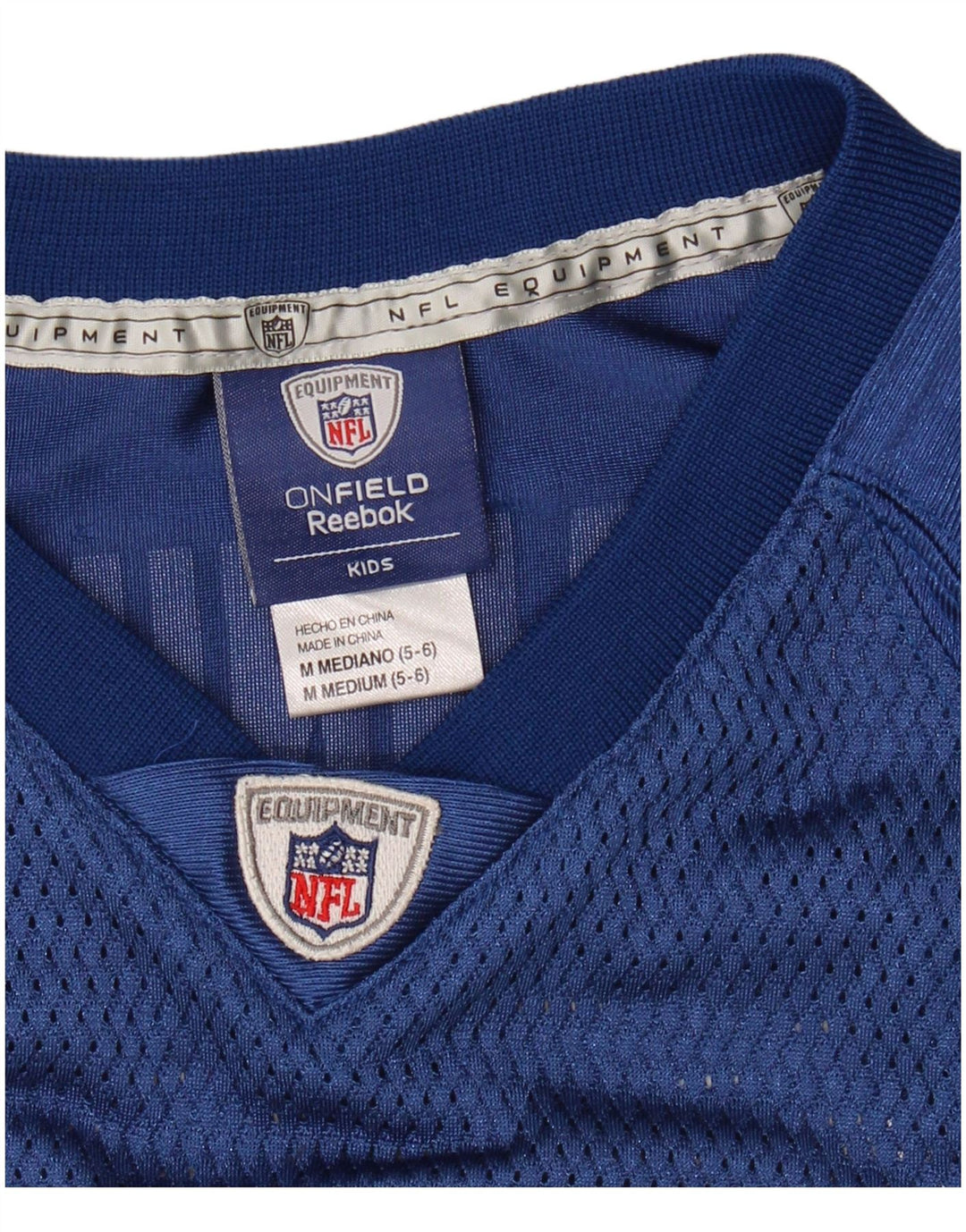 Maglia Reebok da ragazzo NFL Graphic Jersey 5-6 anni, colore blu navy medio