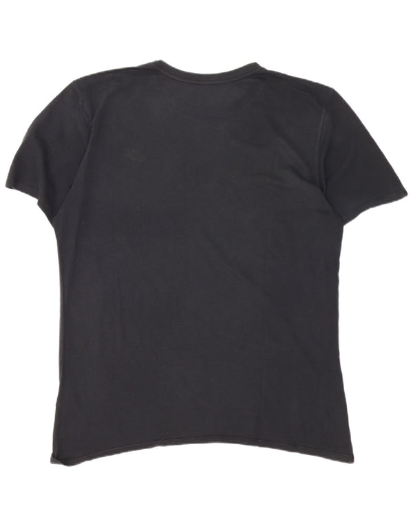 T-shirt da uomo Nike Top grande in cotone nero