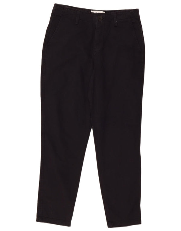 Pantaloni chino slim da donna Zara EU 36 Small W26 L27 Cotone blu navy