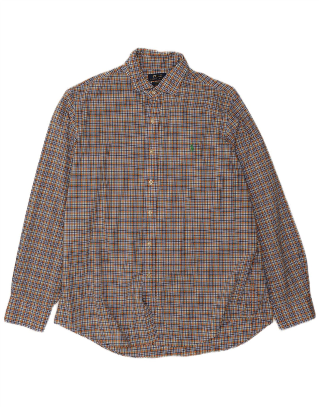 Polo Ralph Lauren Camicia da uomo XL in cotone a quadri multicolore