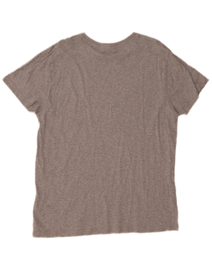 Gant T-shirt grafica da uomo Top grande in cotone grigio