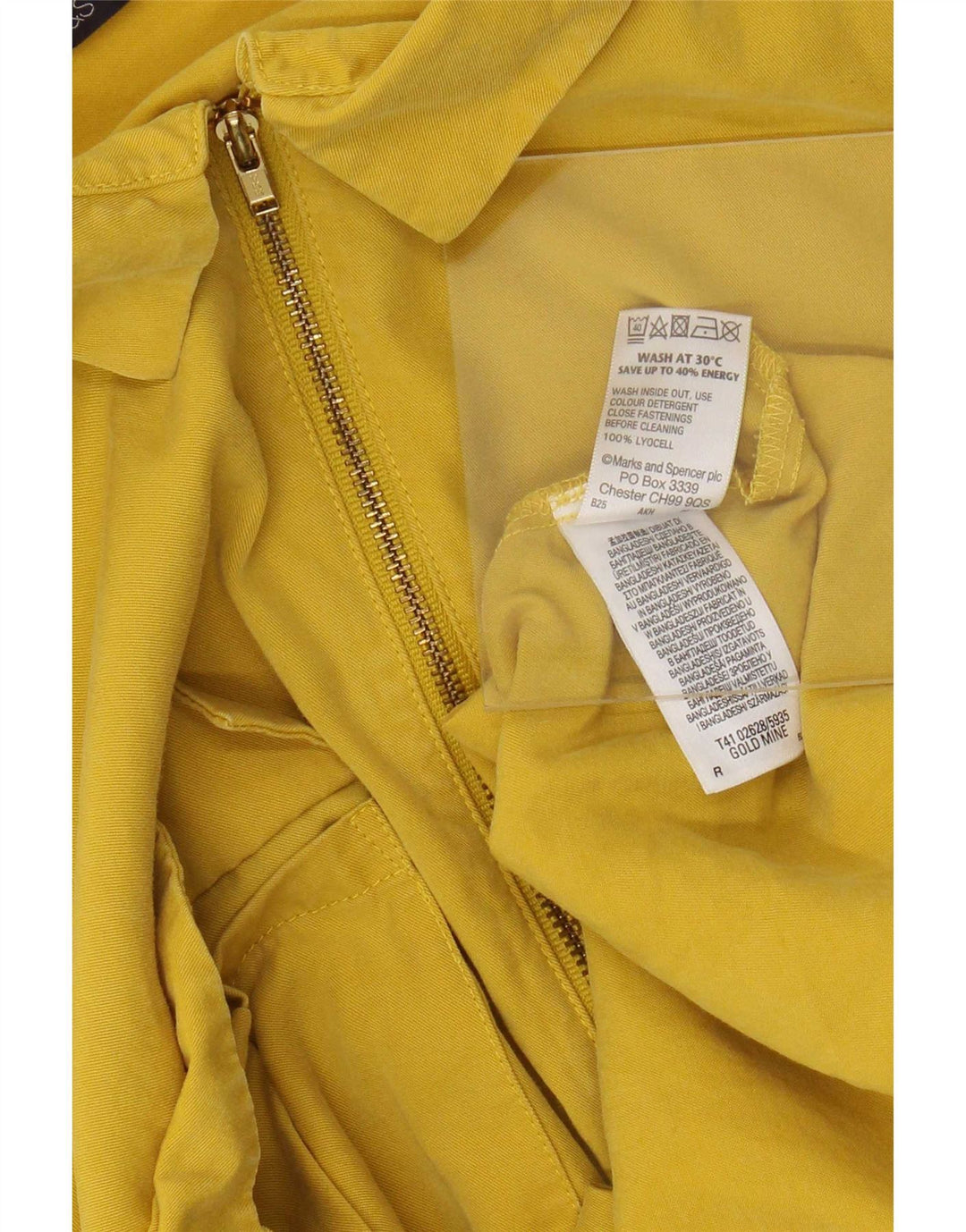 Maglietta pullover da donna Marks & Spencer UK 22 3XL Lyocell giallo