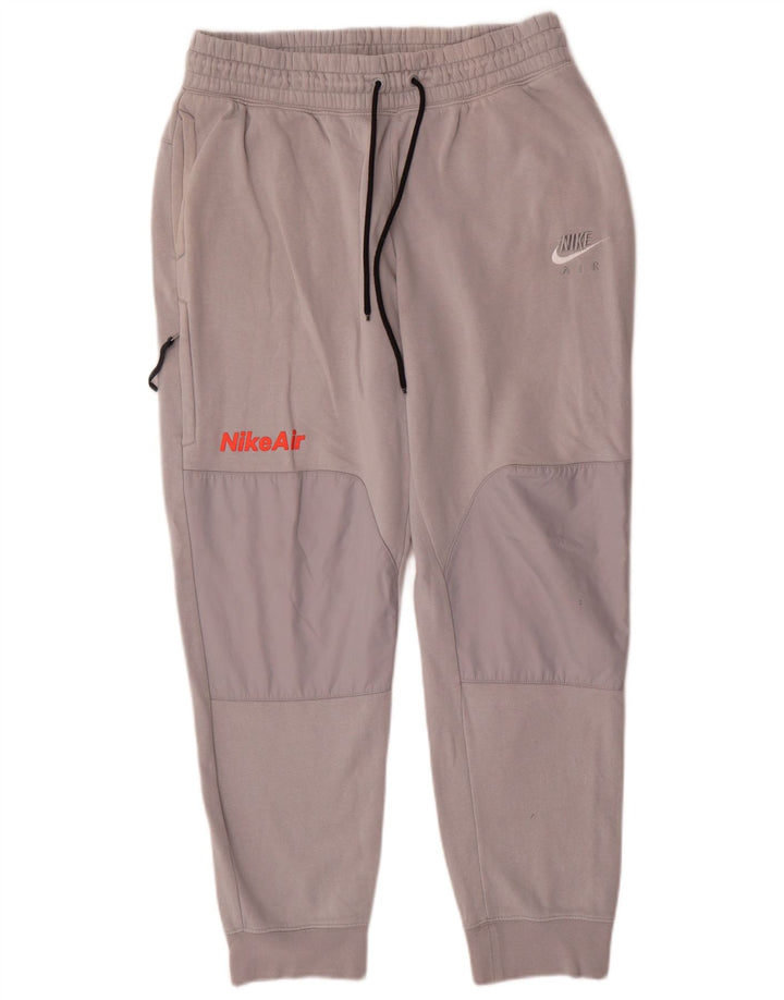 Pantaloni da tuta da uomo Nike Joggers grandi in cotone grigio