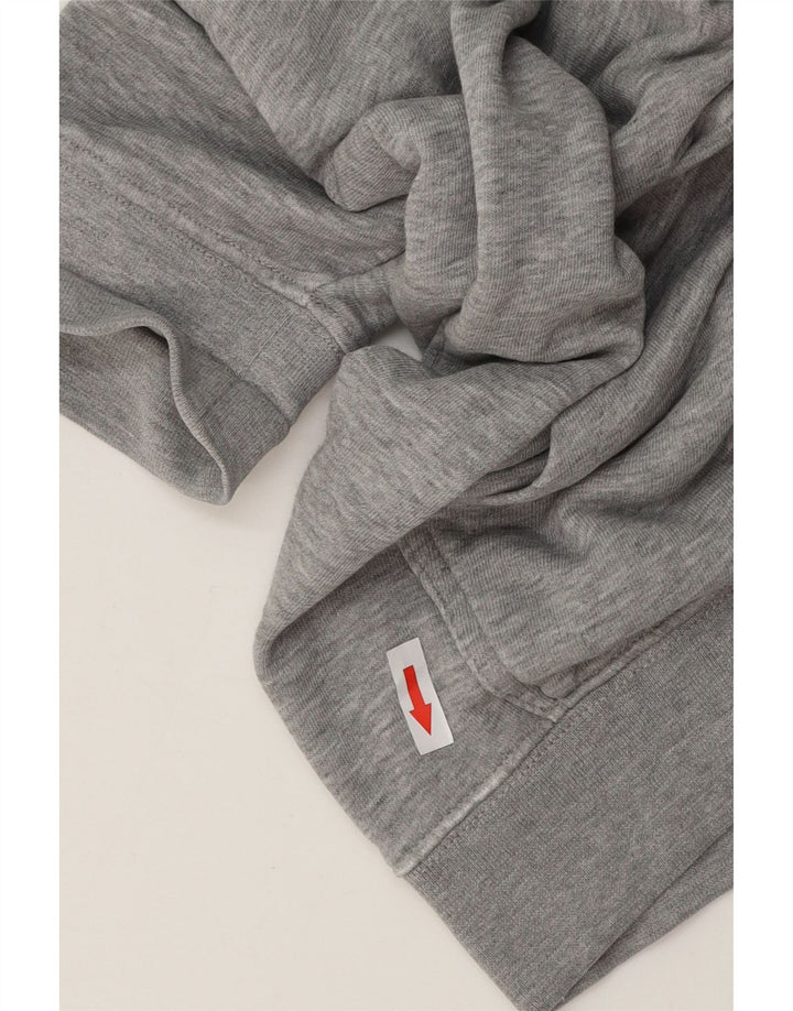 Felpa con cappuccio grafica da uomo Champion XL grigia chiazzata