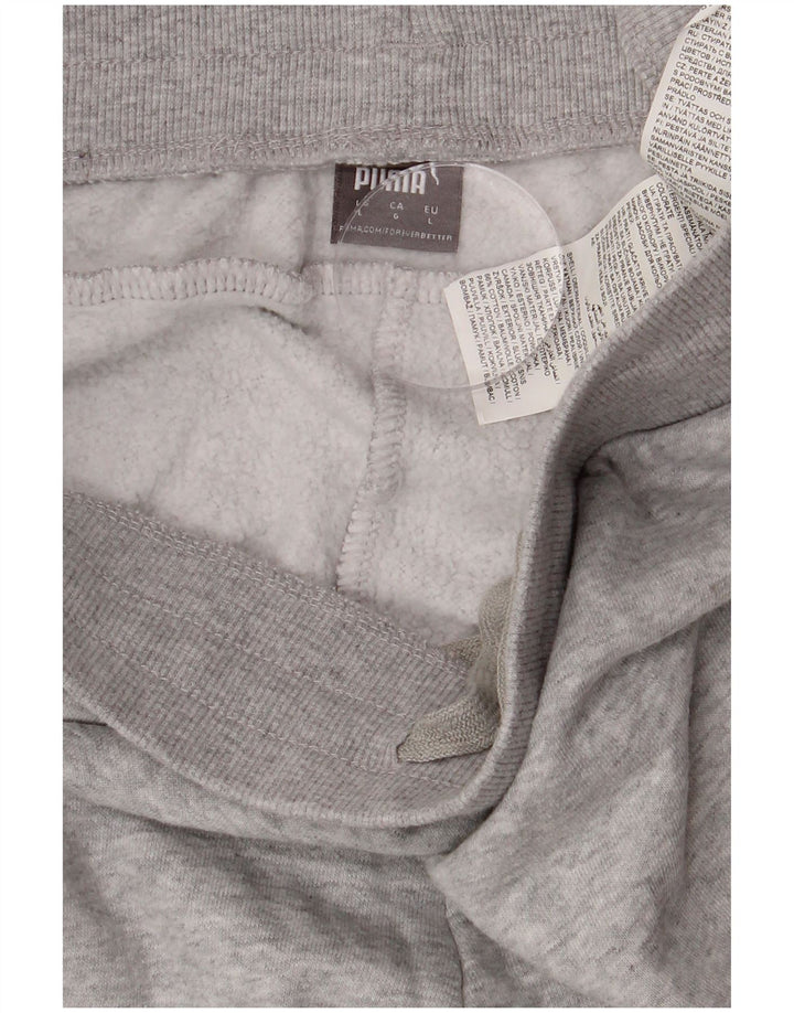 Pantaloni da tuta da uomo Puma Joggers grandi in poliestere chiazzato grigio