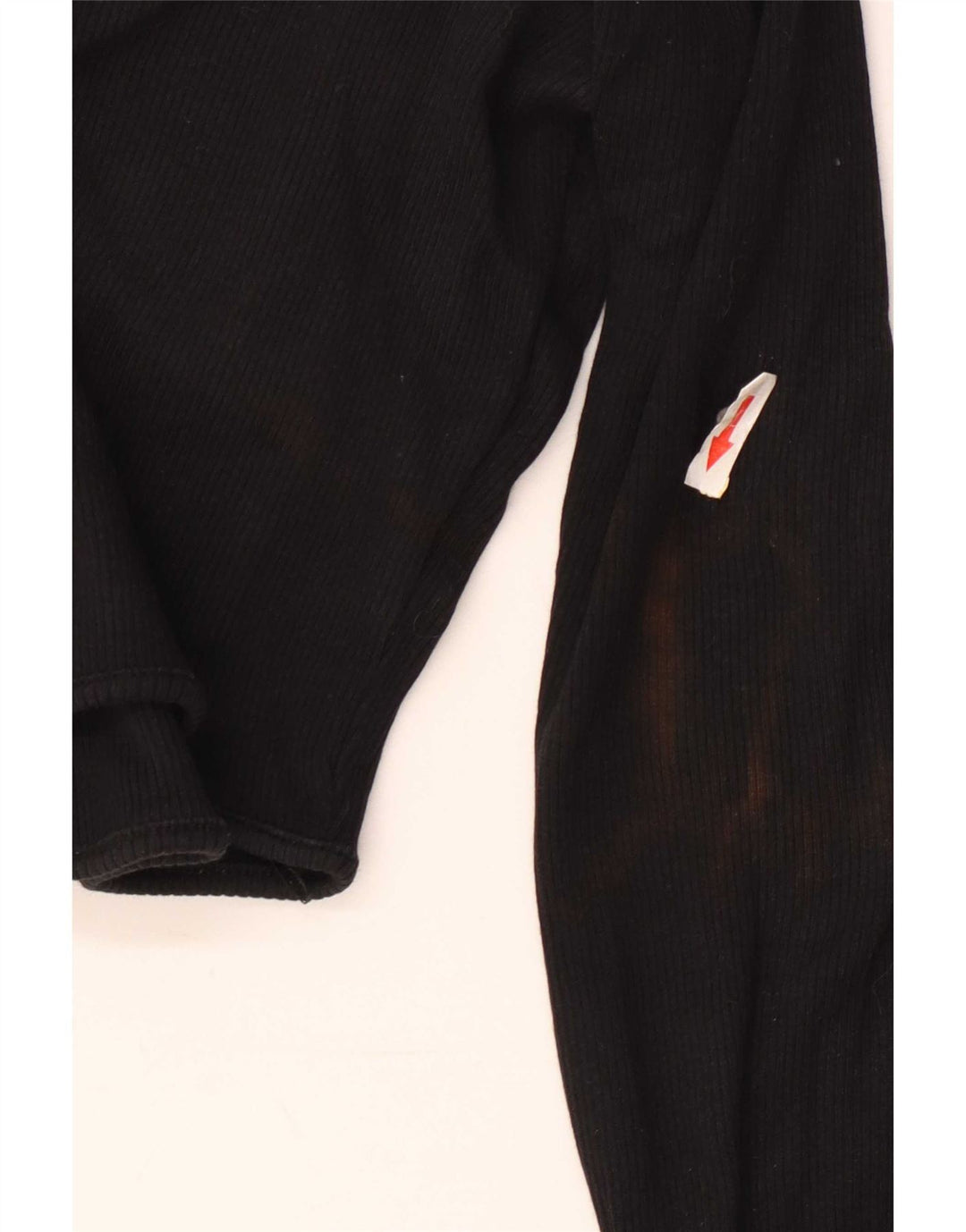 Top corto da donna Zara a maniche lunghe UK 12 medio nero