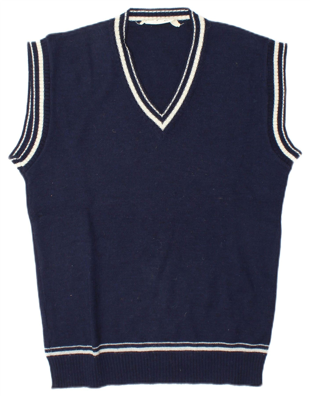 Canotta vintage da uomo, canotta media blu navy
