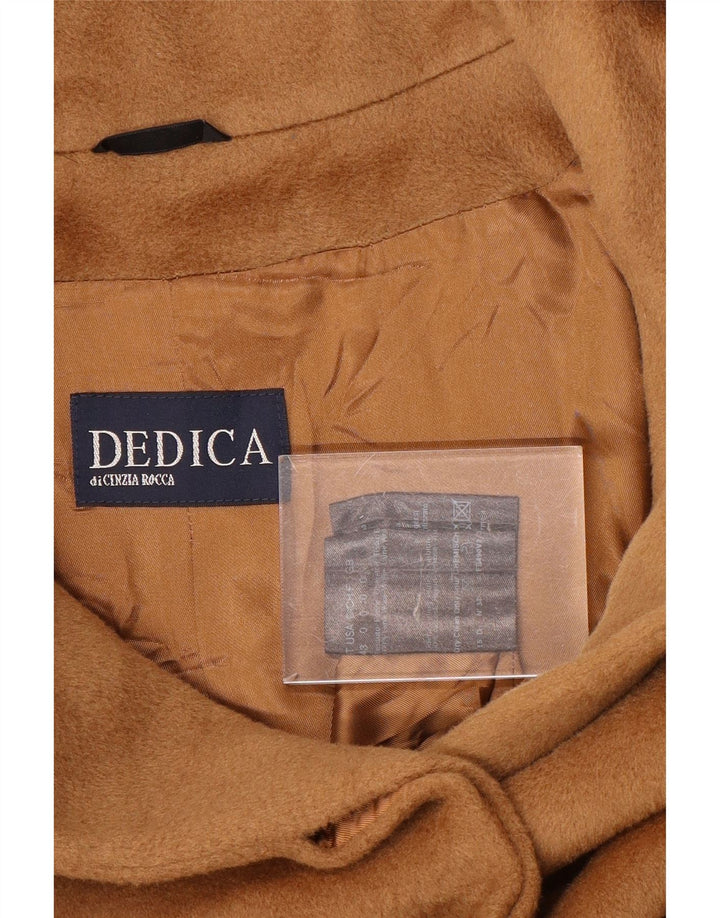 Soprabito vintage da donna IT 43 in lana marrone medio