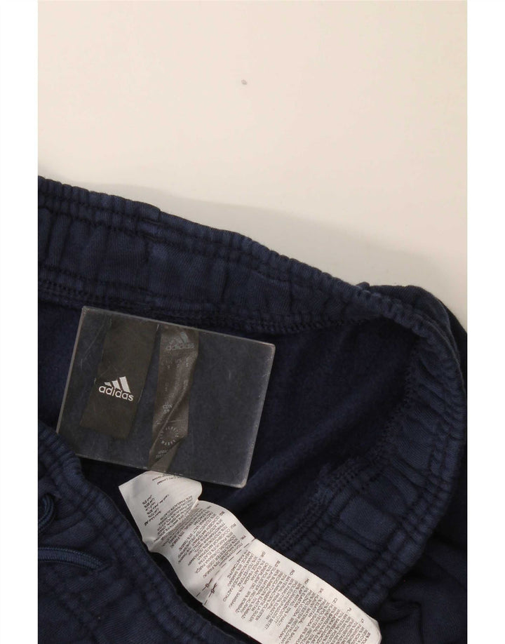 Pantaloni da tuta da uomo Adidas Joggers piccoli in poliestere blu navy