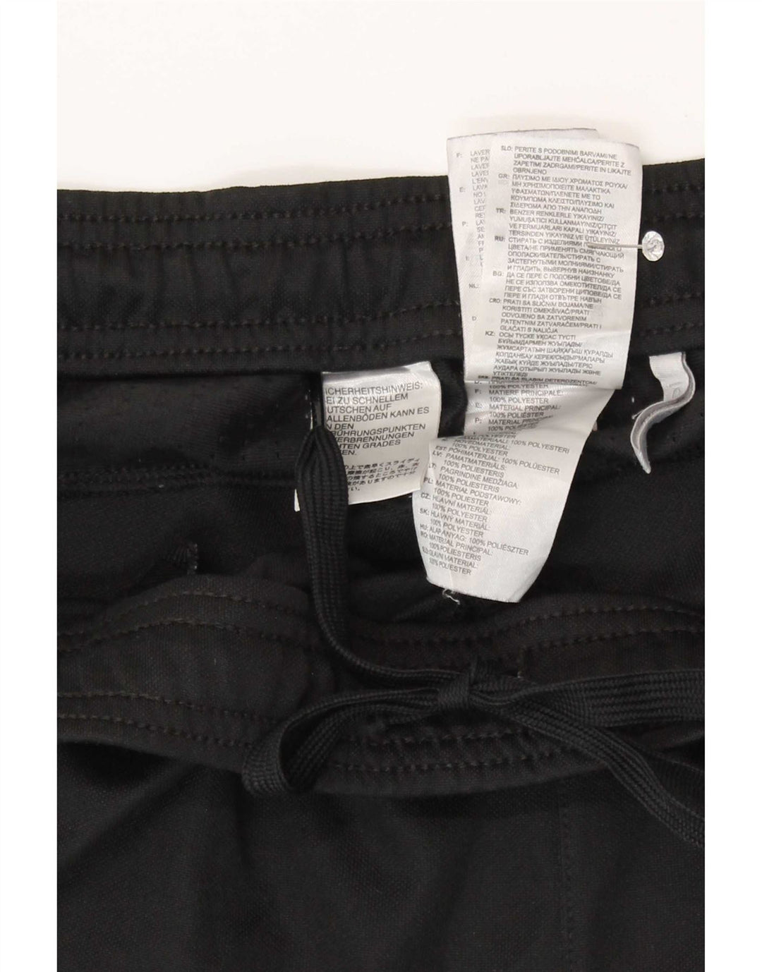 Pantaloni da tuta Adidas Climacool da uomo grandi in poliestere nero