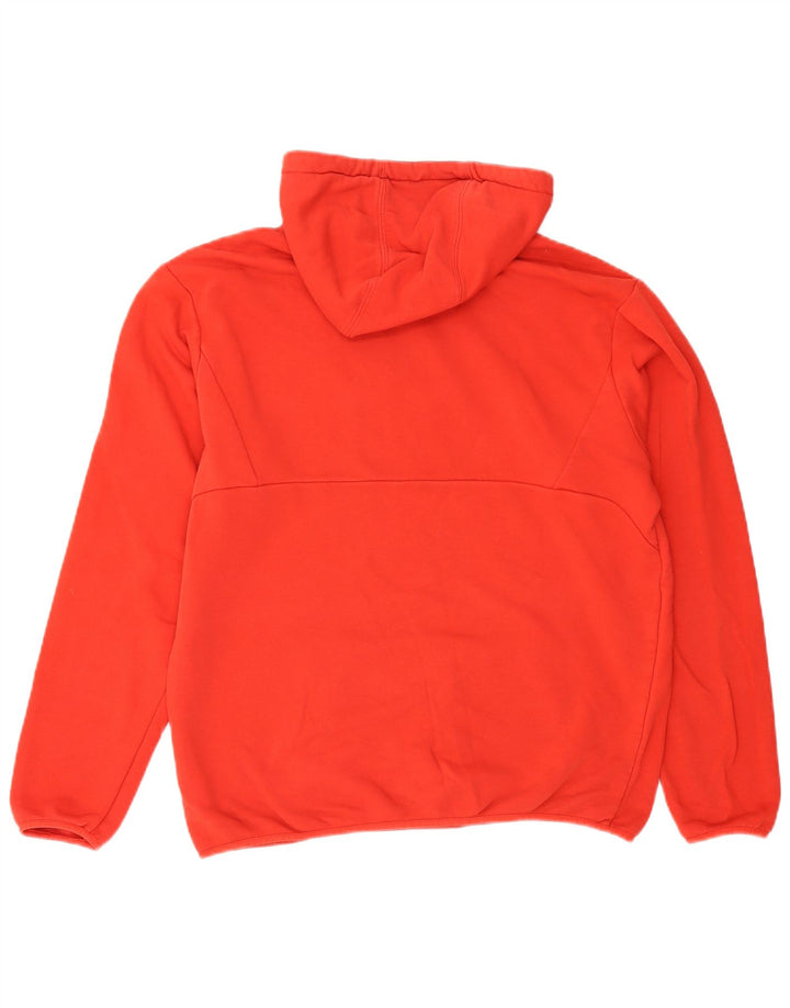 Felpa con cappuccio da uomo Puma Large rossa in cotone