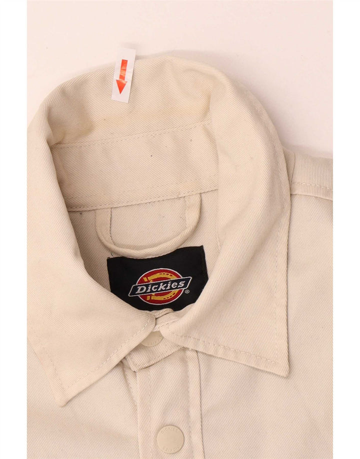 Dickies Giacca da uomo in denim sherpa UK 36 piccola in poliestere beige