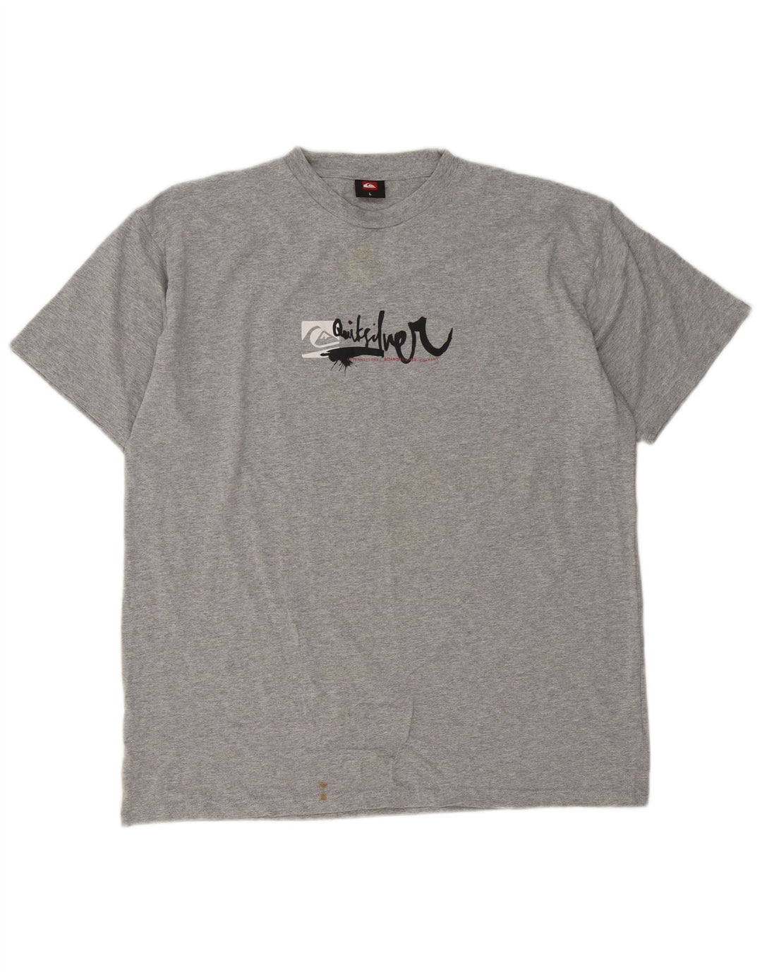 T-shirt grafica da uomo Quiksilver grande grigia