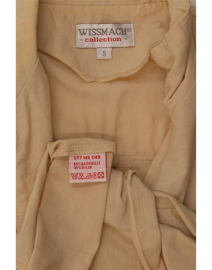 Gilet oversize da donna Wissmach UK 10 piccolo in cotone beige