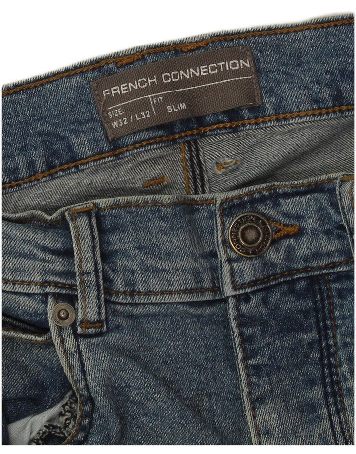 Jeans slim da uomo French Connection W32 L32 cotone blu