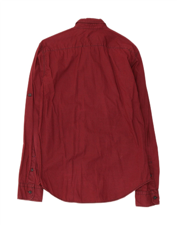 LEVI'S Camicia Slim Fit da Uomo in Cotone Maculato Rosso Medio
