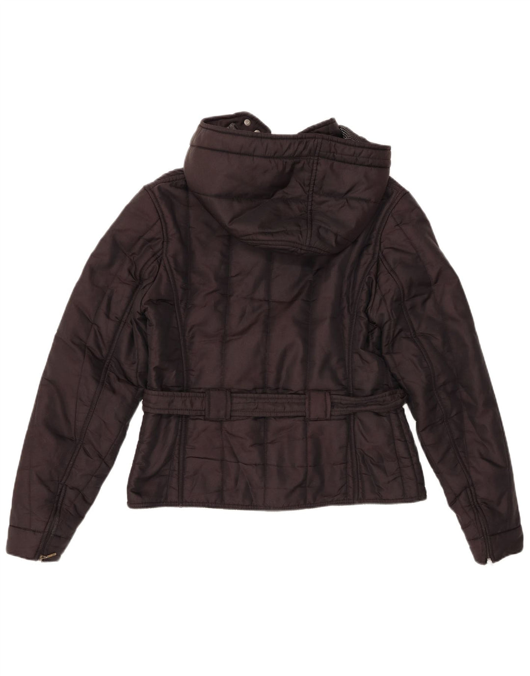 Giacca a vento con cappuccio da donna Refrigiwear UK 16 grande nera in poliammide