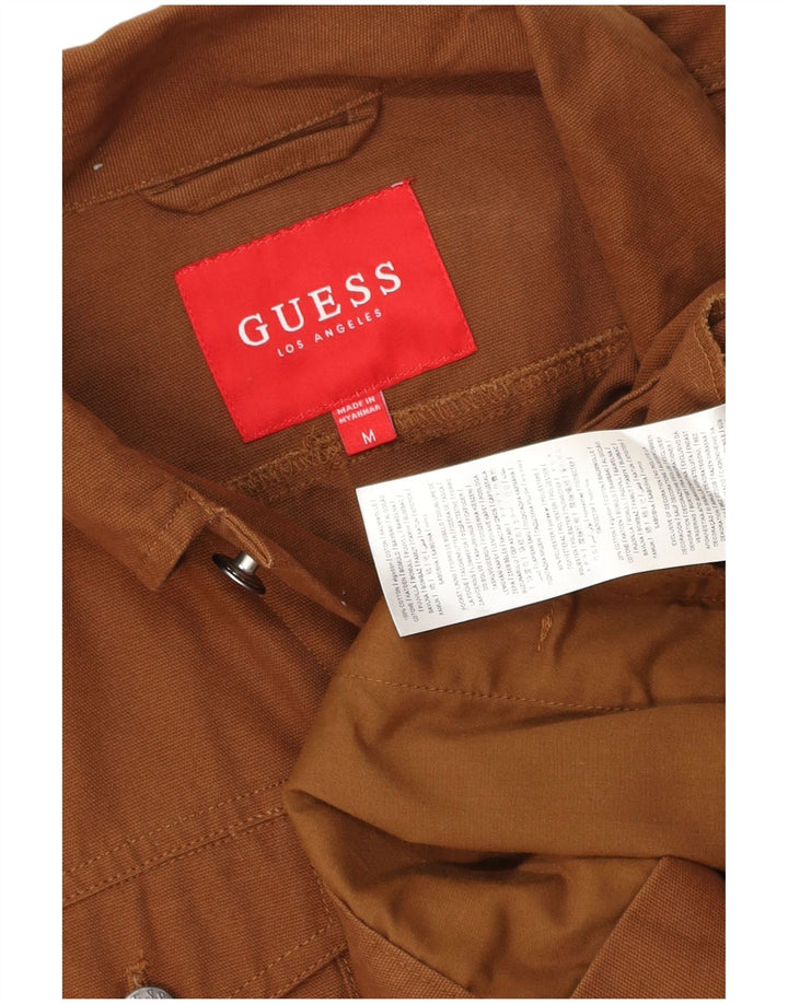 Giubbotto bomber da uomo Guess UK 38 cotone marrone medio