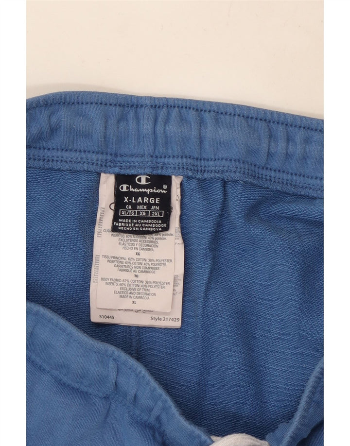 Pantaloncini sportivi grafici da uomo Champion XL in cotone blu