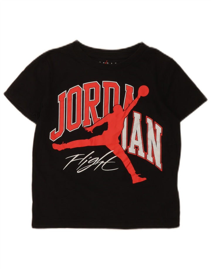T-shirt grafica Jordan da bambino, 5-6 anni, cotone nero medio