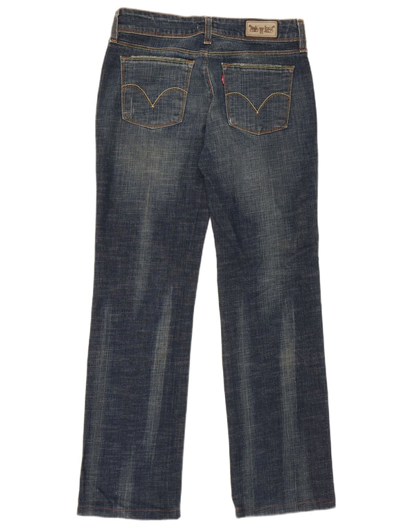 Jeans dritti 570 da donna Levi's W32 L29 cotone blu navy