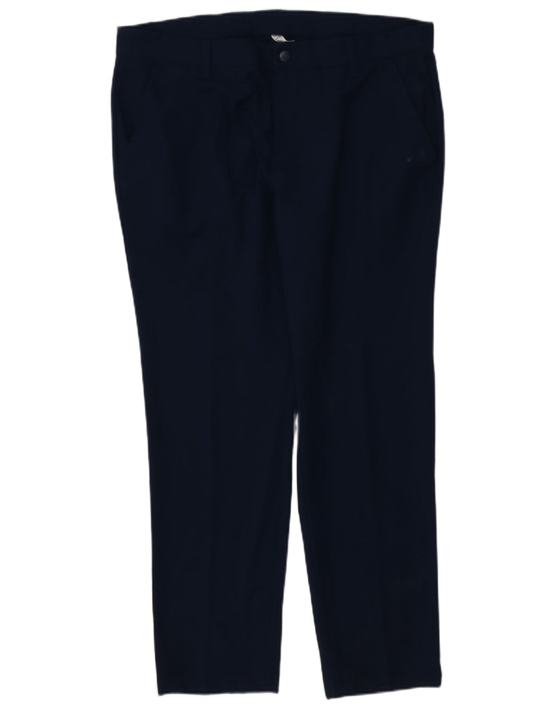 Pantaloni chino dritti da uomo ADIDAS W36 L30 poliestere blu navy